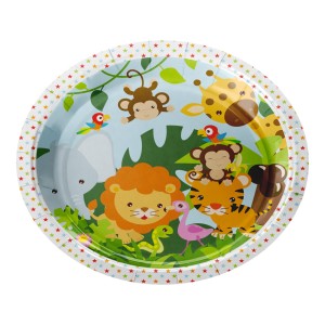 Pratos de Papel 18cm - Safari c/8 Make+