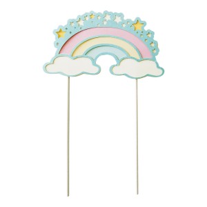 Topo de Bolo - Arco-íris Make+