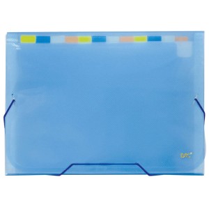 Pasta Sanfonada A4 com 12 Divisões Azul 6090PP-AZ DAC