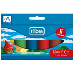 Giz de Cera 6 Cores Meu 1º Giz Tilibra