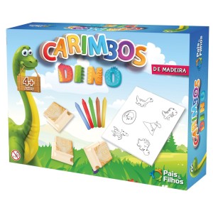 Carimbos de Madeira - Dino 10801 Pais e Filhos
