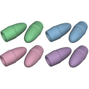 Borracha Ponteira Colorida Mercur