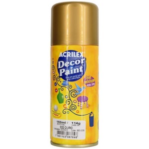 Tinta Spray Decor Paint - Ouro 150ml Acrilex
