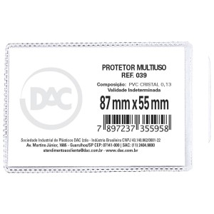 Protetor Plástico para CPF 039 DAC