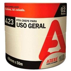 Fita Crepe Branca 48mm x 50m c/2 Adere