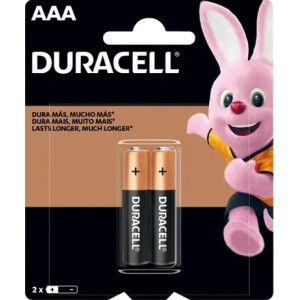 Pilha Alcalina Palito AAA - Cartela com 2 Pilhas Duracell