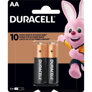 Pilha Alcalina Pequena AA - Cartela com 2 Pilhas Duracell