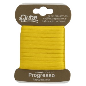 Fita de Cetim n.0 0763 - Amarelo Gema Progresso