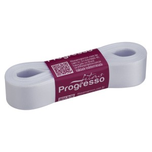Fita de Cetim n.5 0201 - Branco Progresso