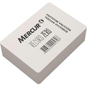 Borracha Escolar Branca Record Zero Mercur