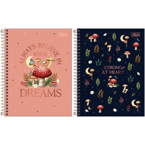 Caderno Colegial 1 Matéria Loveland 80fls Tilibra