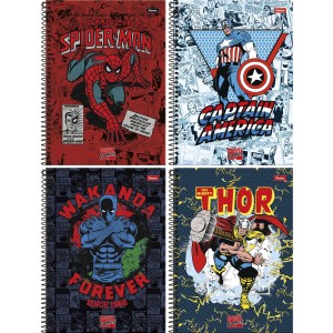 Caderno 15 Matérias Marvel Comics 240fls Foroni