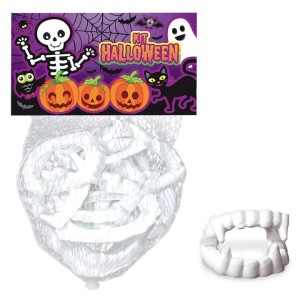 Kit Dentaduras do Drácula de Halloween c/12 899559 Brasilflex