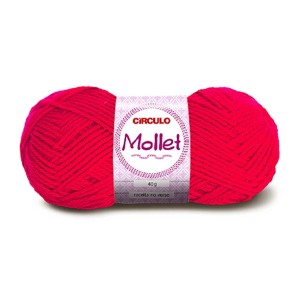 Lã Mollet 40g 0142 - Pimenta Circulo