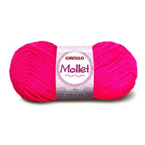 Lã Mollet 40g 0385 - Pink Circulo