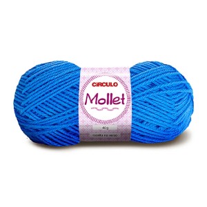 Lã Mollet 40g 0786 - Azul Circulo