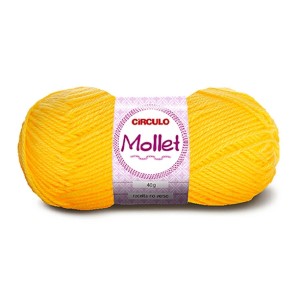 Lã Mollet 40g 1245 - Canário Circulo