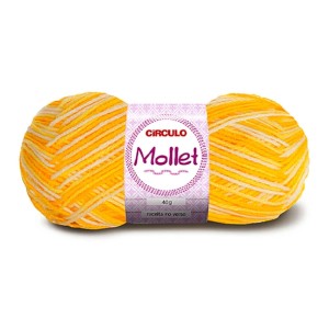 Lã Mollet 40g 9368 - Raio de Sol Circulo