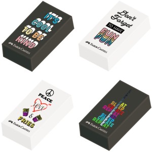 Borracha Escolar Fantasia Pôster Faber Castell