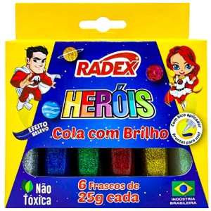 Cola Glitter 6 Cores 25g Radex