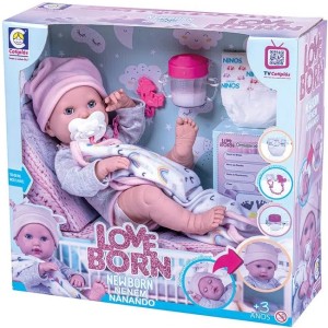 Boneca Love Born Neném Nanando 2588 Cotiplas