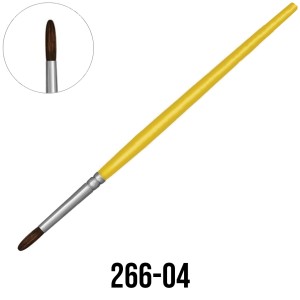 Pincel Redondo N.4 Amarelo 266-04 Tigre