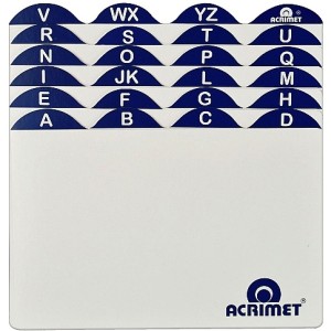 Índice A-Z para Fichas 4x6 Acrimet