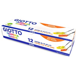 Tempera Guache 12 Cores Giotto