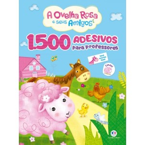 Livro 1500 Adesivos para Professores - A Ovelha Rosa e Seus Amigos Ciranda Cultural