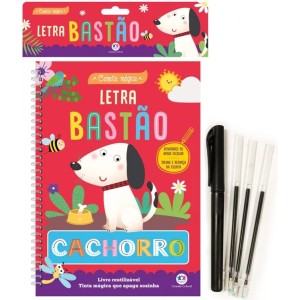 Livro com Caneta Mágica - Letra Bastão Ciranda Cultural