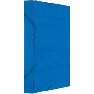 Pasta com Elástico 35mm Novaonda Azul Polibrás