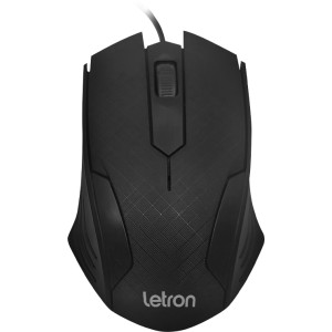 Mouse Office Squares Preto 74383 Letron