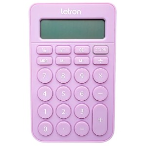 Calculadora de Mesa 8 Dígitos Candy Lilás Botão Redondo 99335 Letron
