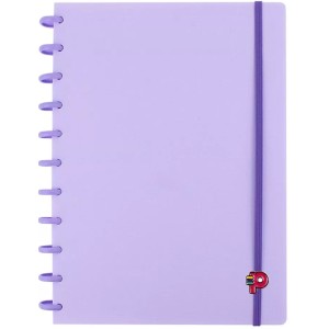 Caderno de Disco Grande Yummy Colors Lilás Marshmallow Pop Disc