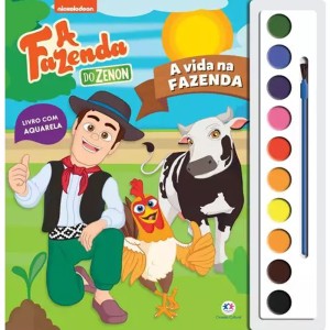 Livro com Aquarela - A Fazenda do Zenon Ciranda Cultural