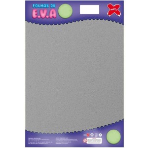 Placa de EVA Liso 40x60cm - Cinza c/10