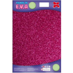 Placa de EVA com Glitter 40x60cm - Pink c/5