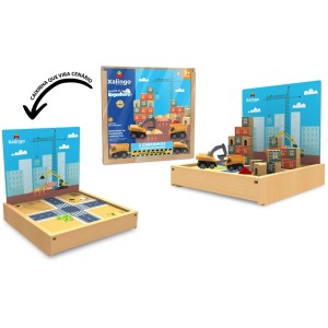 Brincando de Engenheiro - Construtor 53 Peças + 2 Carrinhos 6812.1 Xalingo
