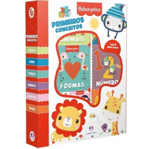 Livro Box com 6 Minilivros - Fisher-Price - Primeiros Conceitos Ciranda Cultural