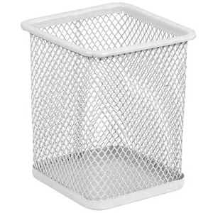 Porta Caneta Aramado Quadrado - Branco BRW