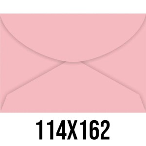 Envelope Colorido 114mm x 162mm - Rosa Claro c/100 Foroni