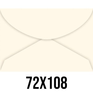 Envelope Colorido 72mm x 108mm - Creme c/100 Foroni
