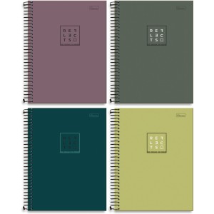 Caderno 1 Matéria Reflects 80 Folhas Cadersil