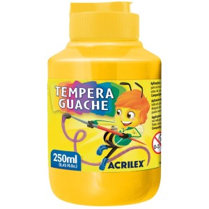 Tempera Guache 250ml - Amarelo Ouro 505 Acrilex