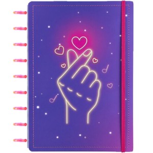 Caderno de Disco Médio Finger Heart Diskô