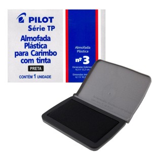 Almofada para Carimbo N.3 - Preta Pilot