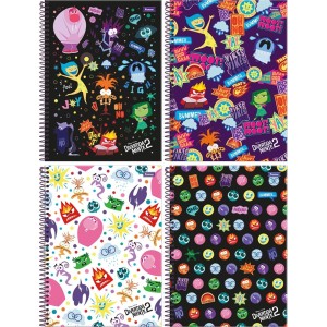 Caderno 1 Matéria Divertidamente 2 Disney 80 Folhas Foroni