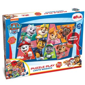 Quebra-Cabeça Lente Mágica - Patrulha Canina 60 Peças 1274 Elka Brinquedos