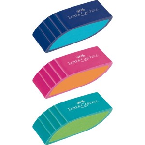 Borracha Escolar Bicolor  Faber Castell