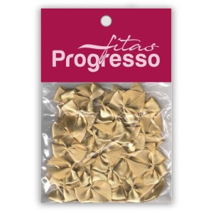 Laço de Cetim 10mm - Ouro c/50 Progresso